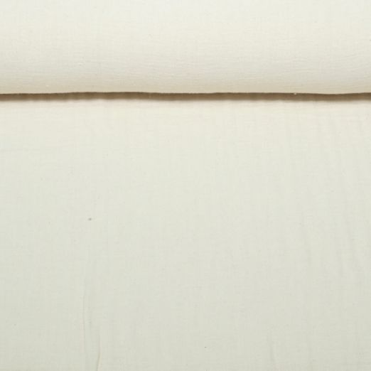 Gaze de coton - Double gaze Vintage Uni Beige