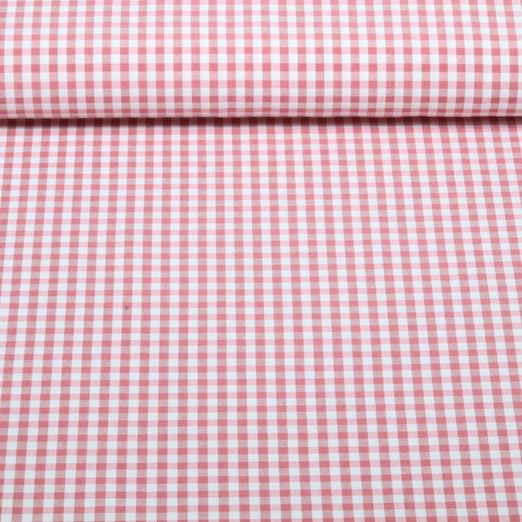 Coton à carreaux Rouge
