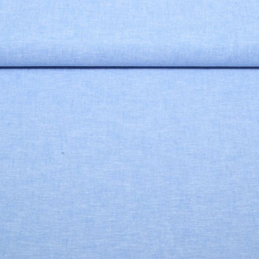 Lin - Coton Uni Bleu clair