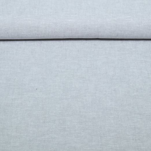 Lin - Coton Uni Gris clair