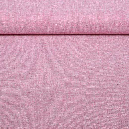 Lin - Coton Uni Rouge