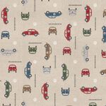 Canvas - VW Beetle Racing Beige Multicolor Leinenoptik