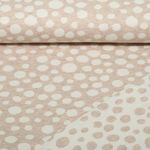 Bio Jacquard Jersey - HHL Queen of Hearts Pop of Love Doubleface Beige
