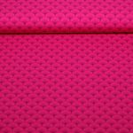 Popeline di cotone - foglie rosa