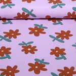 Bio Jersey - Blumen Jennifer Bouron Lavendel