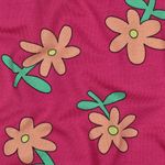 Jersey orgánico - Flores Fucsia