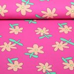 Bio Jersey - Blumen Jennifer Bouron Fuchsia