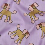 Popelín de algodón ecológico - caniche lavanda