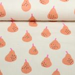 Bio Musselin - Birnen Jennifer Bouron Natur Orange