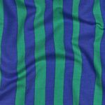 Sudadera de verano ecológica French terry - rayas azul verde