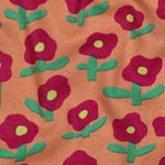 Punto elástico orgánico - Flores de melocotón Punto elástico orgánico - Flores de melocotón