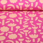 Bio Jersey - Tretris Blumen Jennifer Bouron Fuchsia Bio Jersey - Tretris Blumen Jennifer Bouron Fuchsia