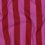 Vävt bomullstyg - ränder rött fuchsia garnfärgat