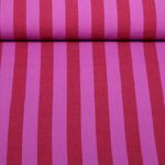 Tissu en coton - rayures dans la masse Fuchsia