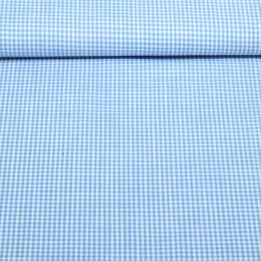 Baumwoll-Webware - Karo Blau Baumwoll-Webware - Karo Blau