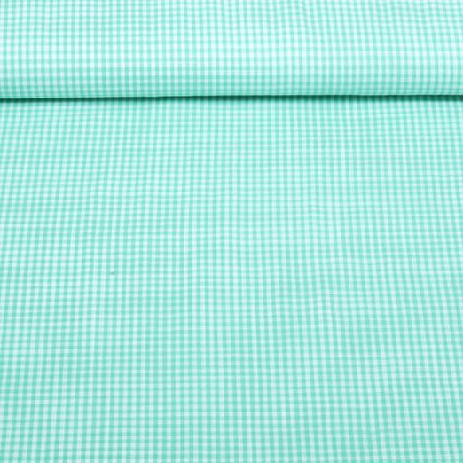 Baumwoll-Webware - Karo Grün Baumwoll-Webware - Karo Grün
