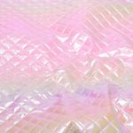Gesteppter Jackenstoff - Rauten Metallic Rosa Gesteppter Jackenstoff - Rauten Metallic Rosa