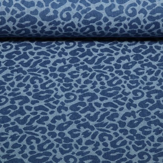 Hosenjeans Jacquard - Leo Mittelblau