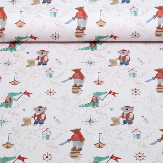 Jersey - Animaux de pirates Beige foncé