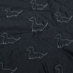 Jeans - Dinos Bestickt mit Vliesrückseite Schwarz Jeans - Dinos Bestickt mit Vliesrückseite Schwarz