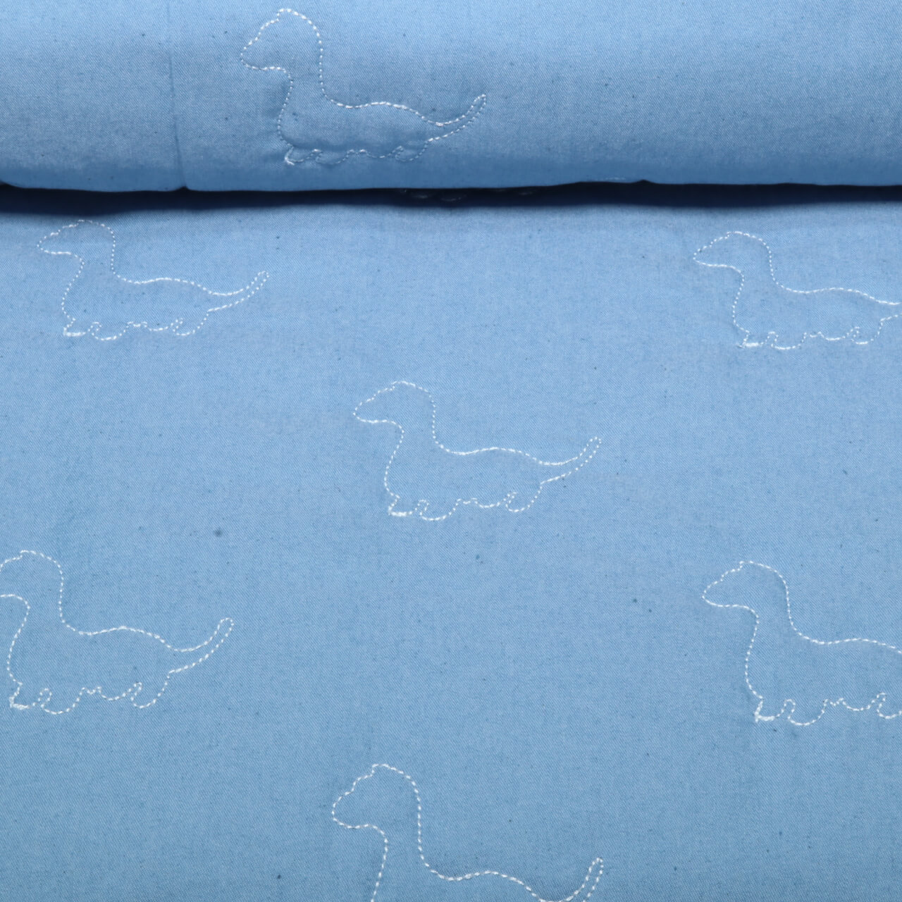 Jeans - Dinos brodés avec dos en non-tissé Bleu clair-0 Jeans - Dinos brodés avec dos en non-tissé Bleu clair-0