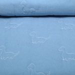 Jeans - Dinos brodés avec dos en non-tissé Bleu clair Jeans - Dinos brodés avec dos en non-tissé Bleu clair