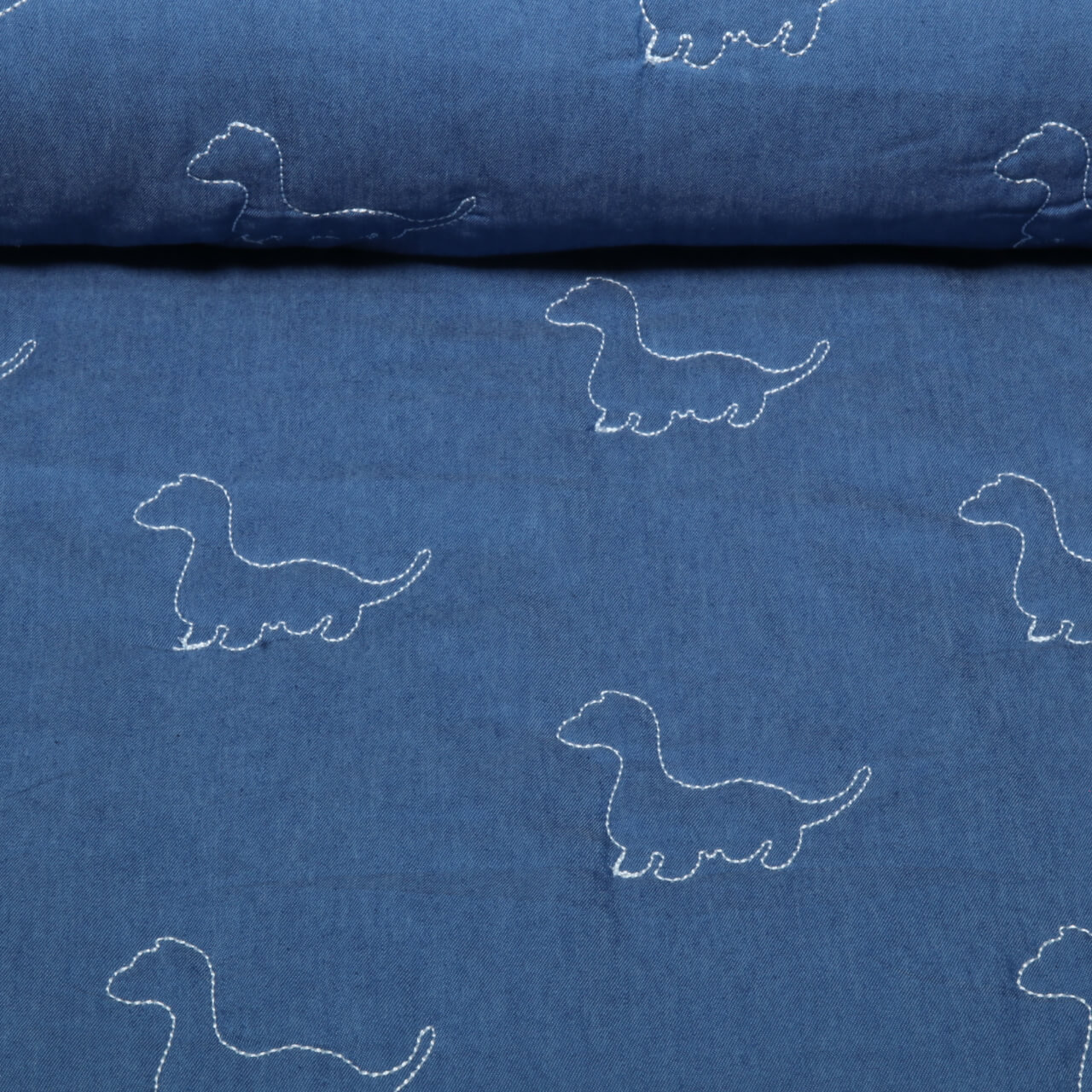 Jeans - Dinos brodés avec dos en non-tissé Bleu moyen-0 Jeans - Dinos brodés avec dos en non-tissé Bleu moyen-0