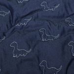 Jeans - Dinos Bestickt mit Vliesrückseite Dunkelblau Jeans - Dinos Bestickt mit Vliesrückseite Dunkelblau