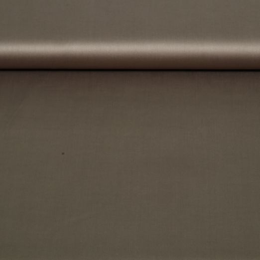 Baumwolle Satin Mimi - Uni Toffeebraun