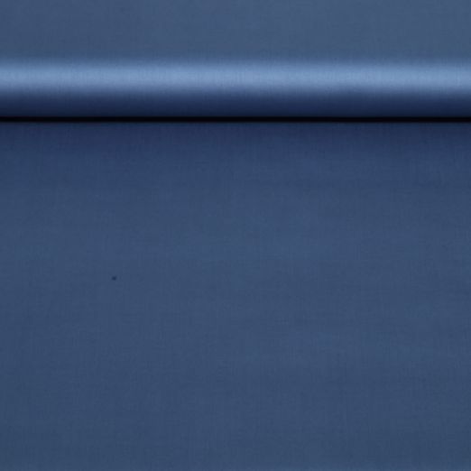 Satin de coton Mimi - Uni bleu minuit Satin de coton Mimi - Uni bleu minuit