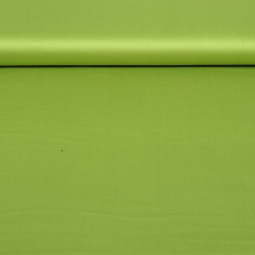 Baumwolle Satin Mimi - Uni Kiwigrün Baumwolle Satin Mimi - Uni Kiwigrün