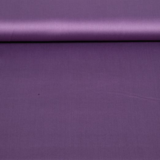Baumwolle Satin Mimi - Uni Traube Baumwolle Satin Mimi - Uni Traube