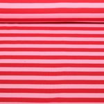 Bio Jersey - Hamburger Liebe Duo Summer Stripes Rosa Rot Bio Jersey - Hamburger Liebe Duo Summer Stripes Rosa Rot