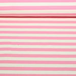 Bio Jersey - Hamburger Liebe Uno Summer Stripes Ecru Rosa Bio Jersey - Hamburger Liebe Uno Summer Stripes Ecru Rosa