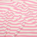 Bio Jersey - Hamburger Liebe Uno Summer Stripes Ecru Rosa Bio Jersey - Hamburger Liebe Uno Summer Stripes Ecru Rosa