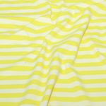 Bio Jersey - Hamburger Liebe Uno Summer Stripes Ecru Gelb Bio Jersey - Hamburger Liebe Uno Summer Stripes Ecru Gelb