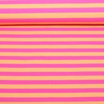 Bio Jersey - Hamburger Liebe Duo Summer Stripes Orange Pink Bio Jersey - Hamburger Liebe Duo Summer Stripes Orange Pink
