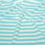Bio Jersey - Hamburger Liebe Uno Summer Stripes Ecru Türkis