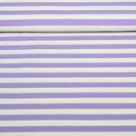 Bio Jersey - Hamburger Liebe Uno Summer Stripes Ecru Lila Bio Jersey - Hamburger Liebe Uno Summer Stripes Ecru Lila