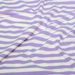 Bio Jersey - Hamburger Liebe Uno Summer Stripes Ecru Lila