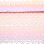 Tissu matelassé pour veste - coeurs rose métallisé Tissu matelassé pour veste - coeurs rose métallisé