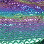 Gesteppter Jackenstoff - Herzen Metallic Regenbogenfarben Gesteppter Jackenstoff - Herzen Metallic Regenbogenfarben