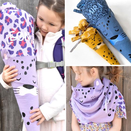 Schultüte - Leopard Wickelschultüte - Schnittmuster eBook