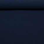 Gaze de coton bio Tripple - Uni Bleu marine