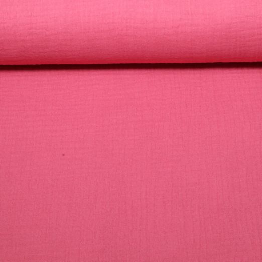 Gaze de coton bio Tripple - Uni Corail Gaze de coton bio Tripple - Uni Corail