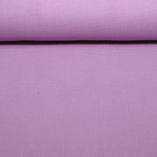 Bio Musselin Triple - Uni Mauve Bio Musselin Triple - Uni Mauve