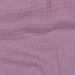 Ekologisk muslin trippel - Uni Mauve