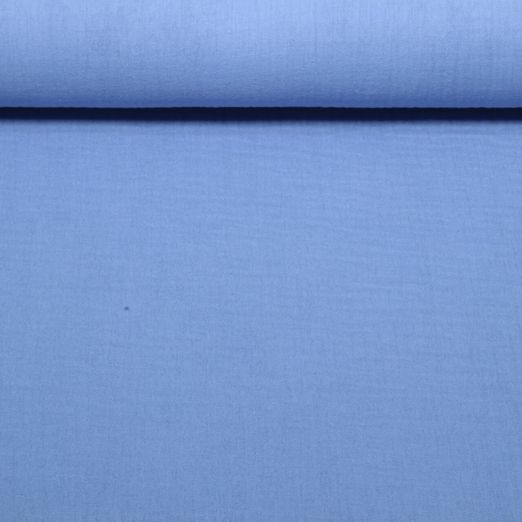 Gaze de coton bio Tripple - Bleu jeans clair Gaze de coton bio Tripple - Bleu jeans clair