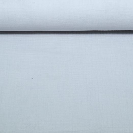 Gaze de coton bio Tripple - Uni Gris clair Gaze de coton bio Tripple - Uni Gris clair