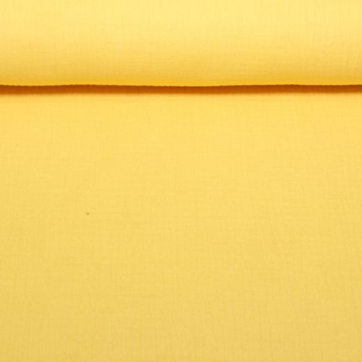 Gaze de coton bio Tripple - Jaune uni Gaze de coton bio Tripple - Jaune uni